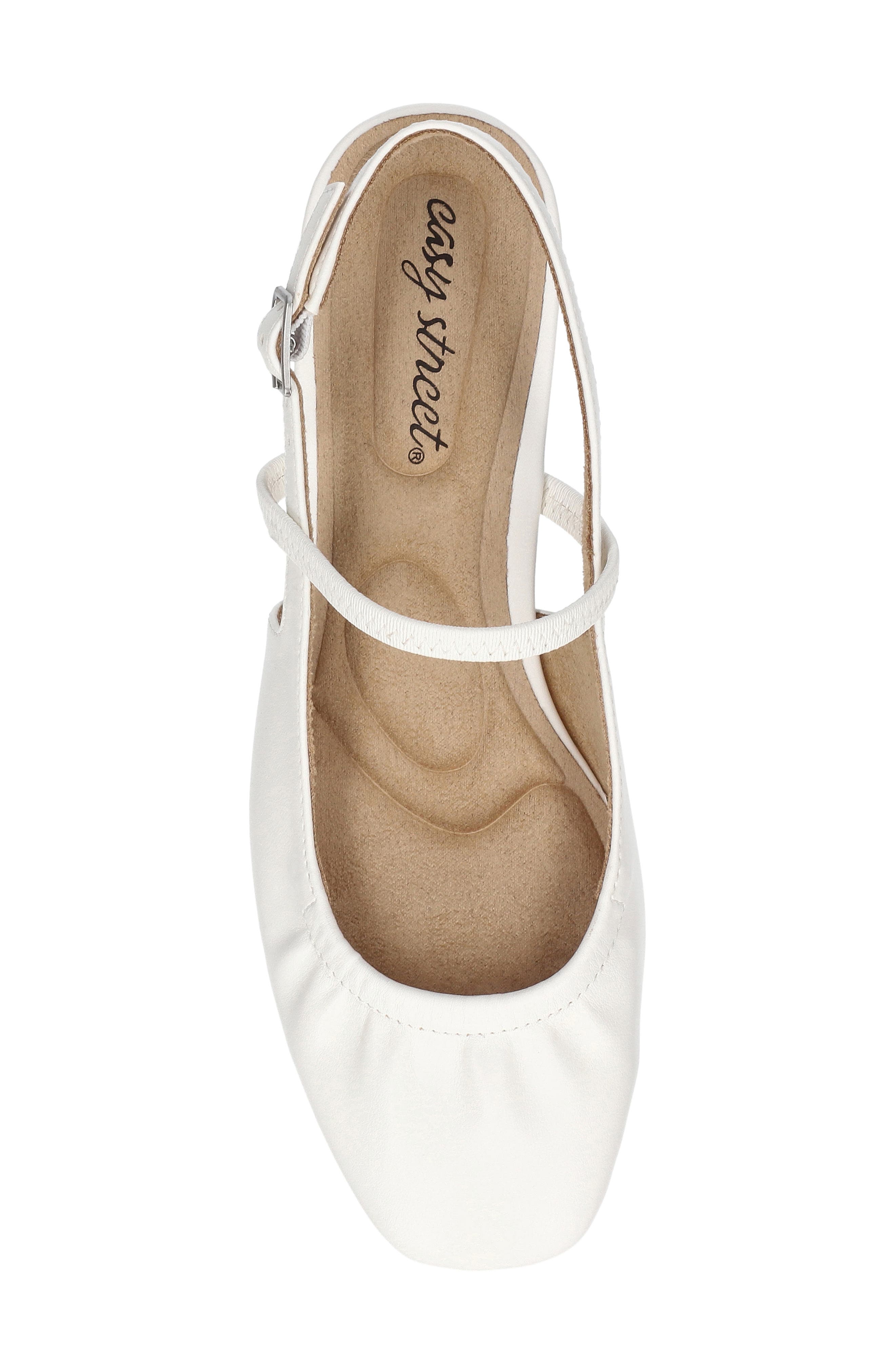 Blake Slingback Flat, Alternate, color, WHITE