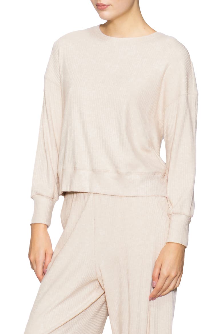 Relaxed Rib Top, Alternate, color, HEATHER TAUPE