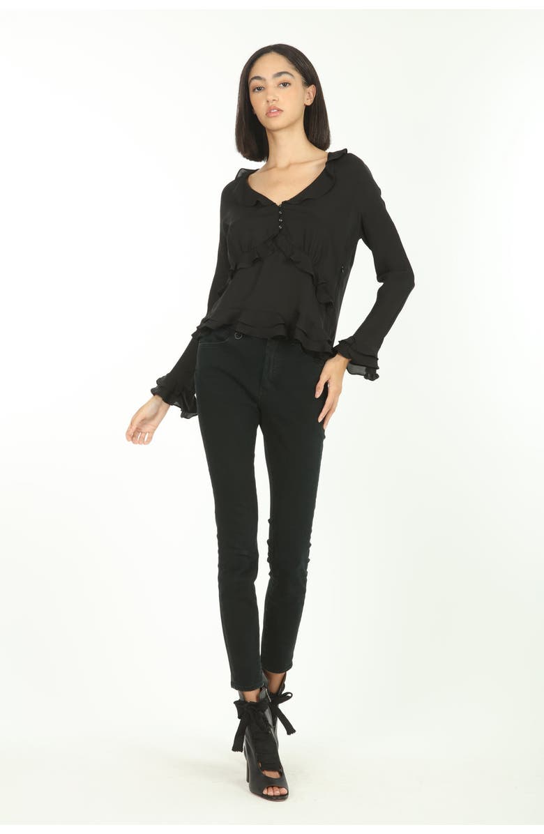SECRET MISSION Sander Blouse, Main, color, Black