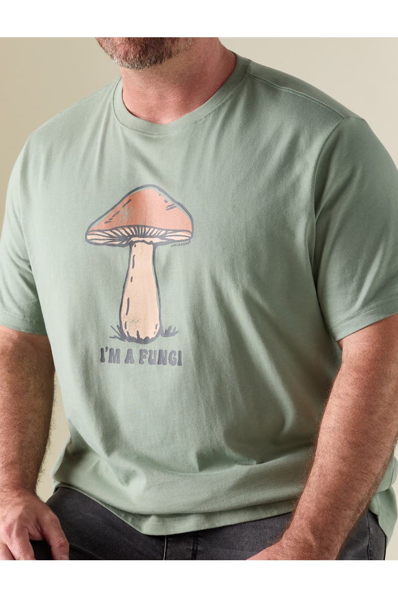 Big & Tall I'm A Fungi Graphic Tee, Alternate, color, GREEN