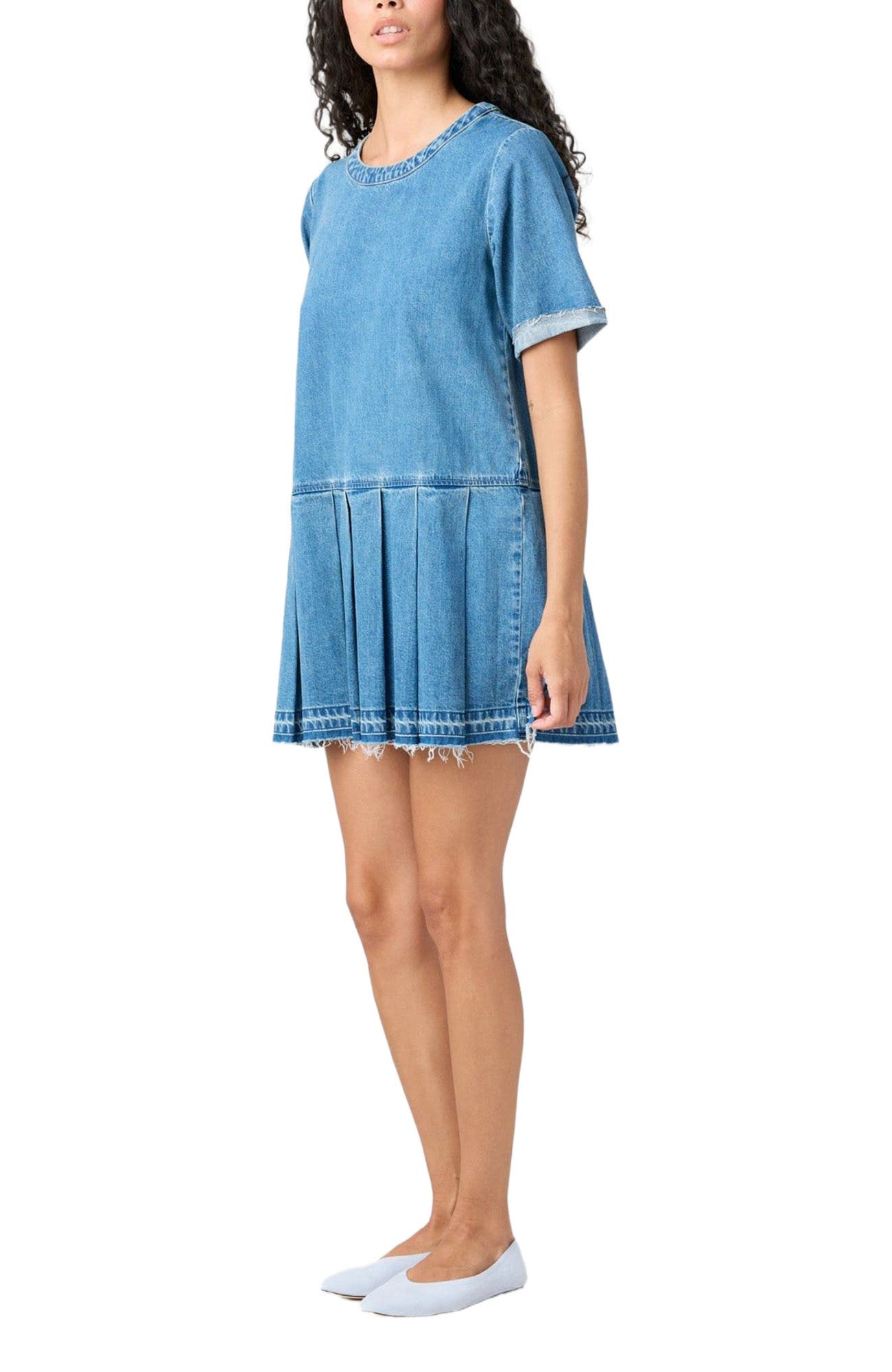Coco Pleated Denim Dress - image 2