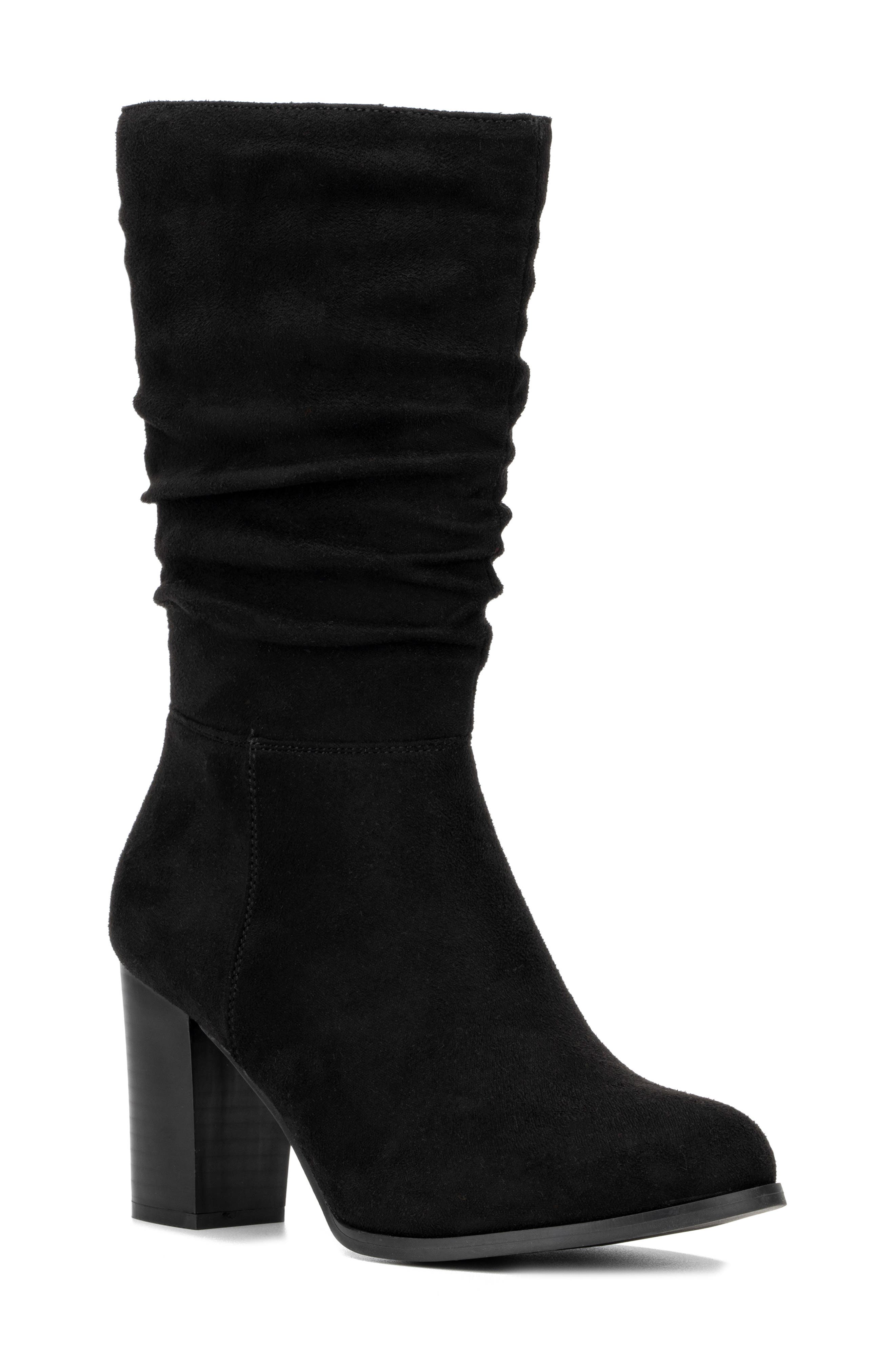 NEW YORK AND COMPANY Amena Faux Suede Boot, Main, color, 