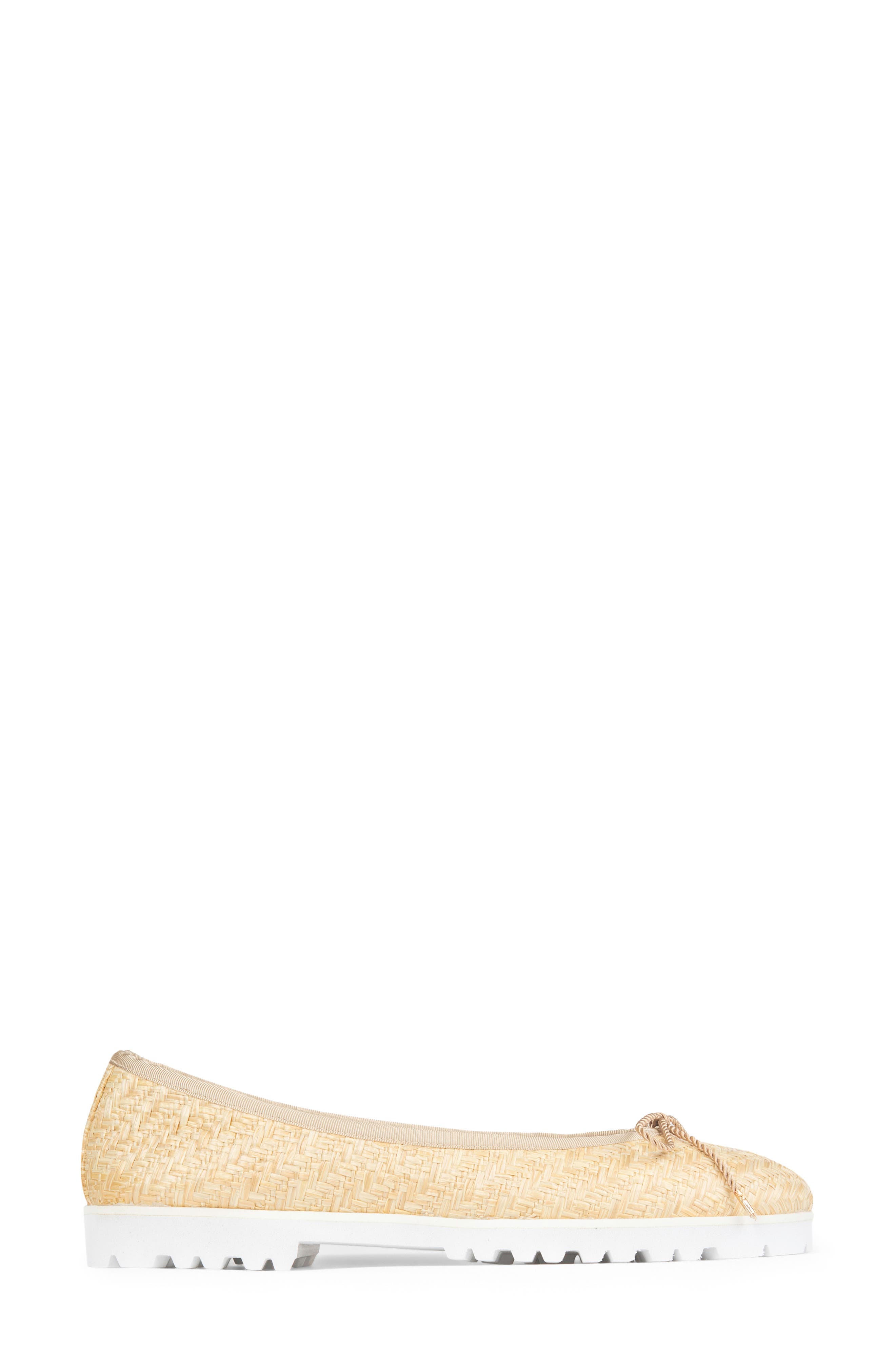 Bravo Lug Sole Ballet, Alternate, color, NATURAL RAFFIA