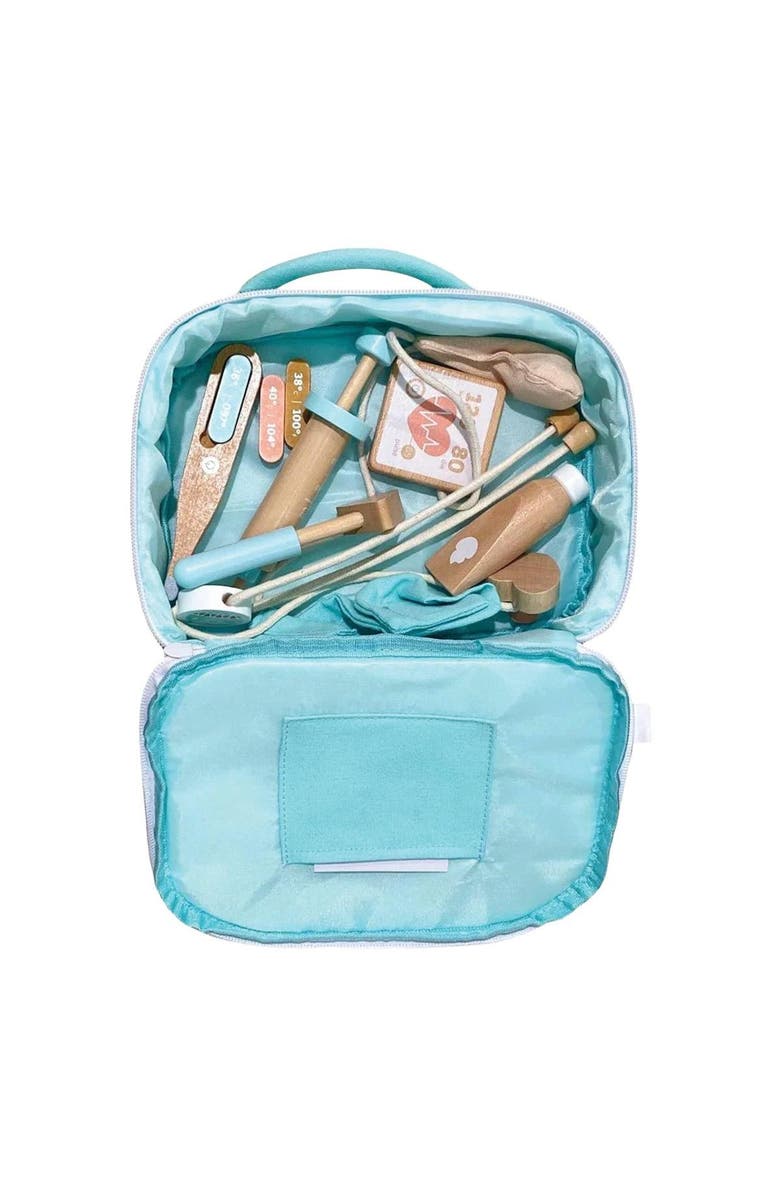 Kaplan Early Learning Company Wooden Doll Wellness Kit - Feeding & First Aid, Alternate, color, Multicolored