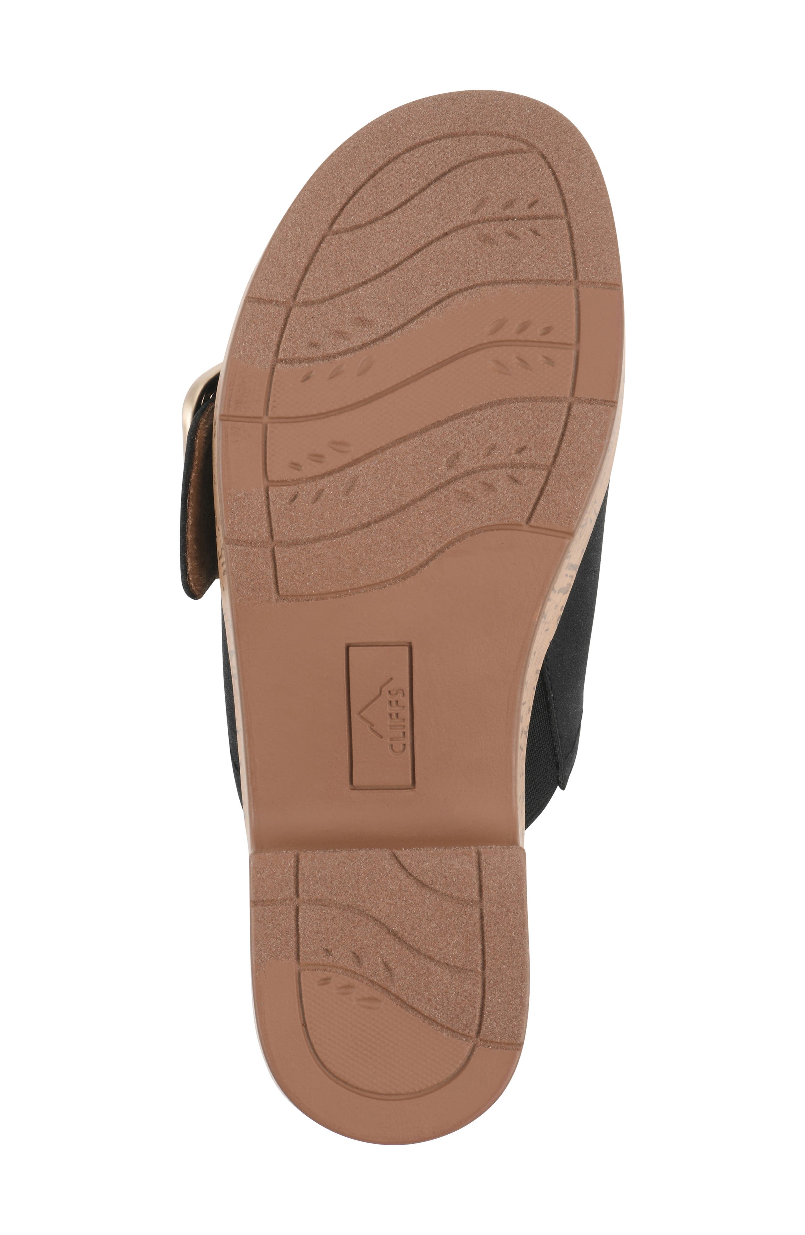 CLIFFS BY WHITE MOUNTAIN Filipia Block Heel Sandal, Alternate, color, Black/ Nubuck