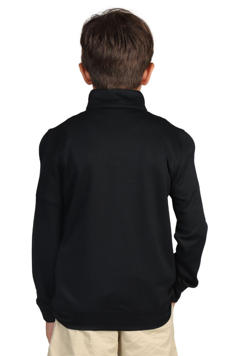 Kids' Modal Blend Quarter Zip Pullover, Alternate, color, BLACK