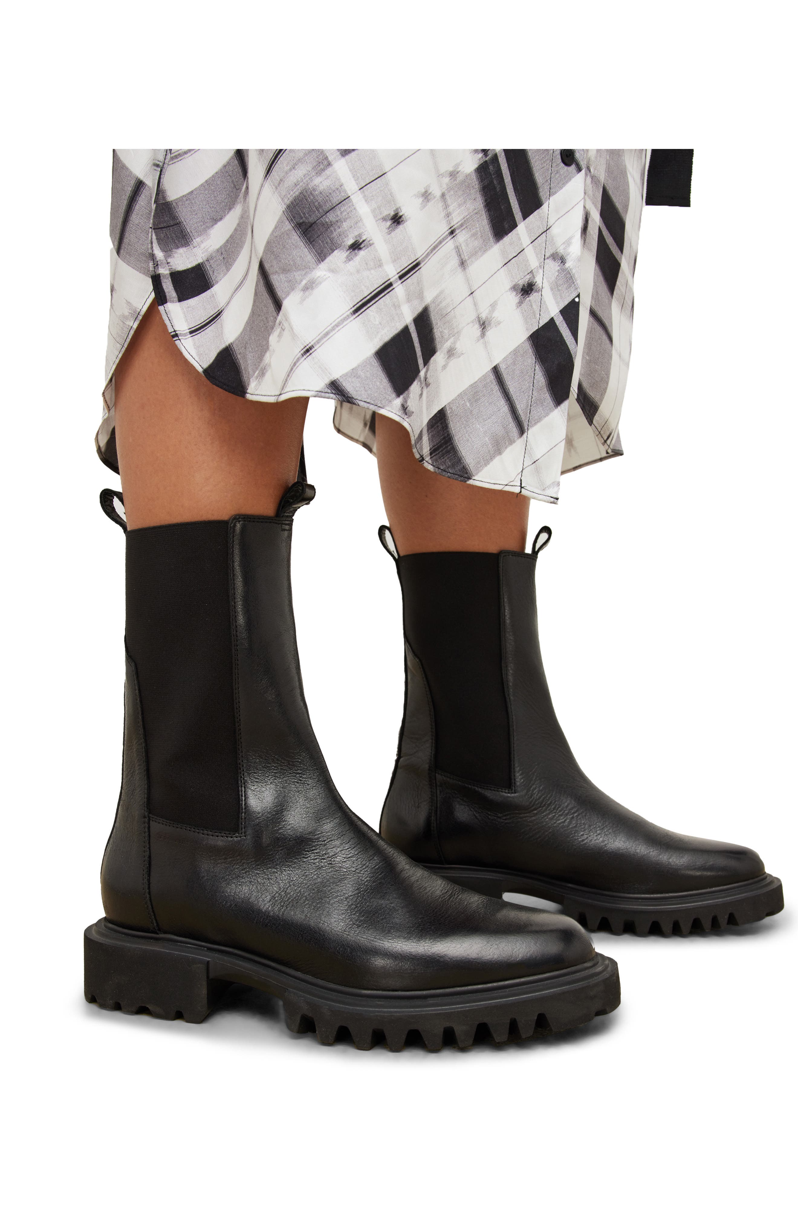 AllSaints Hallie Lug Boot, Alternate, color, 