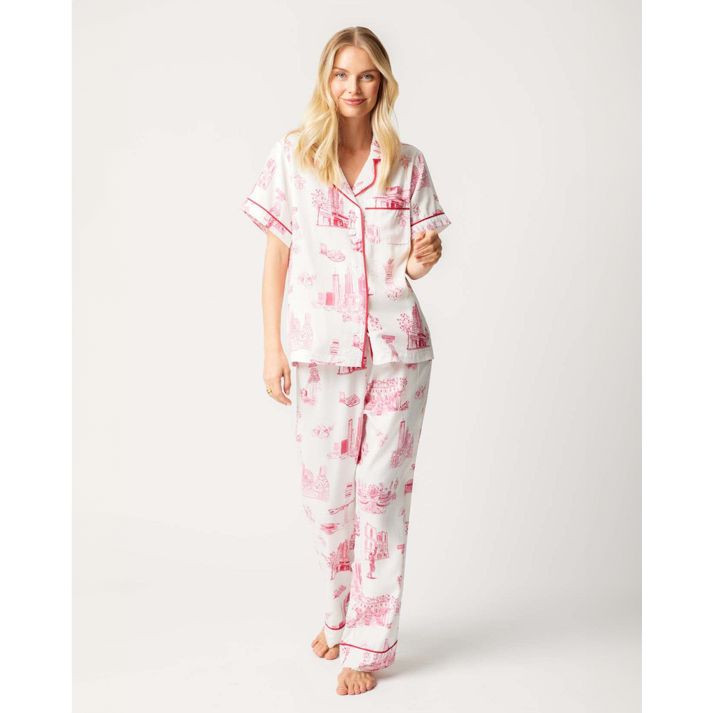 Katie Kime Pajama Pants Set In White