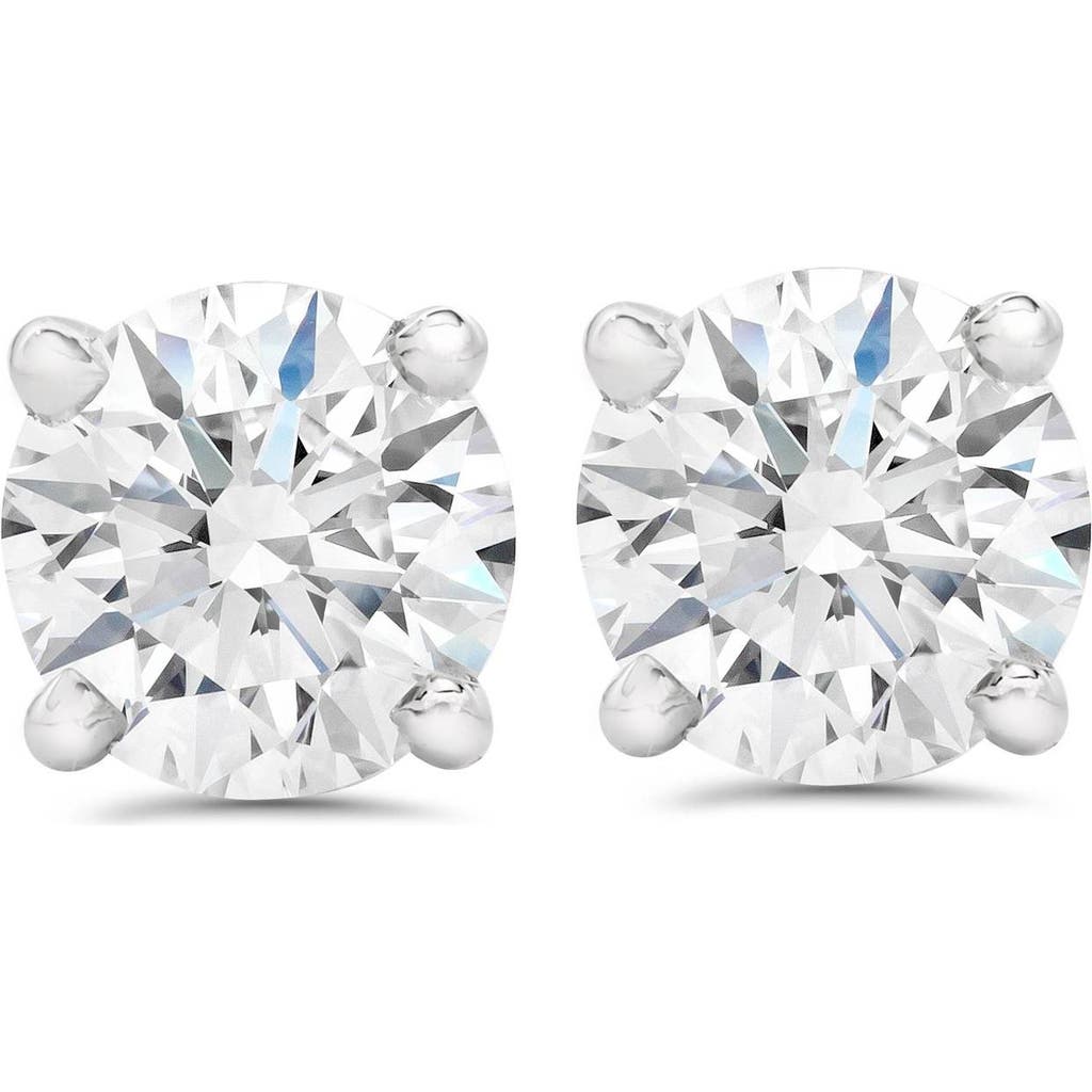 Bliss Diamond Certified 2ct Tw Diamond Studs Screw Back 14k Gold Lab Grown In 14k White Gold