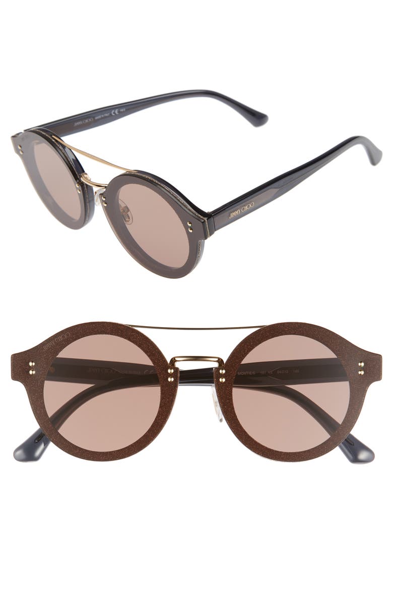 Jimmy Choo Monties 64mm Round Sunglasses, Main, color, 