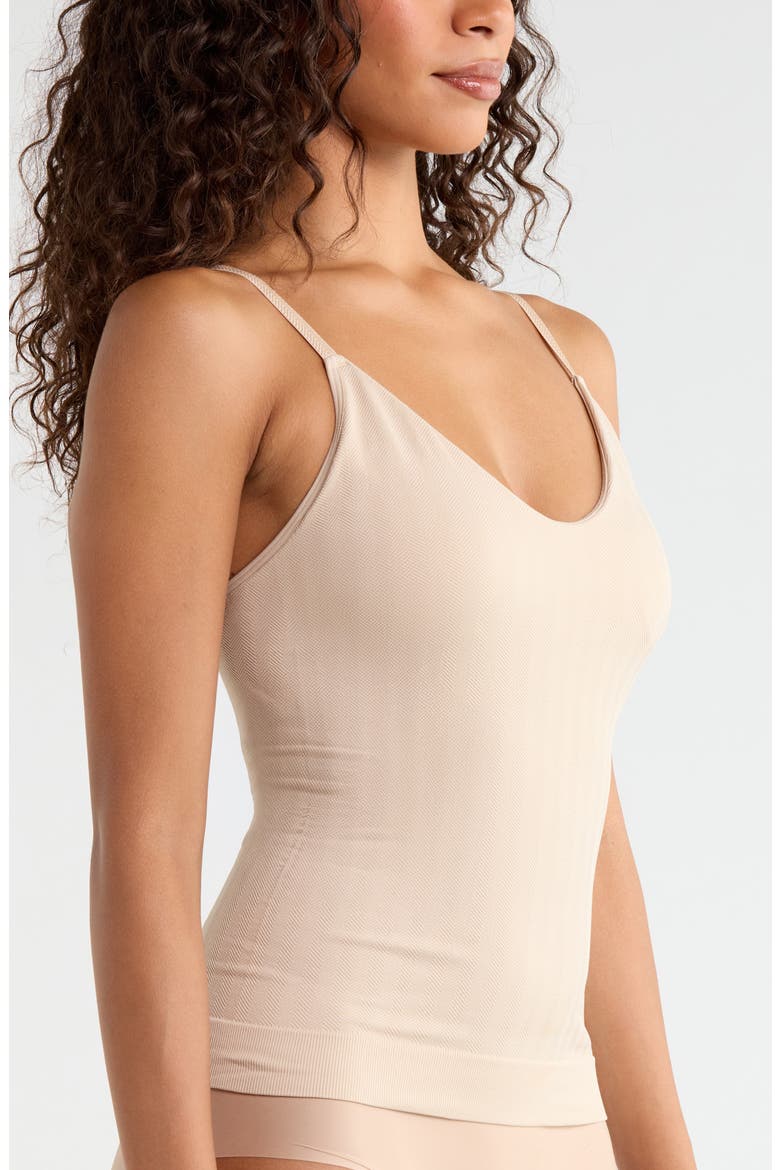 Herringbone Seamless Camisole, Alternate, color, LIGHT TRUFFLE