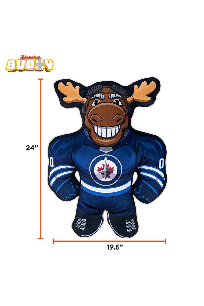 Winnipeg Jets Mick E. Moose 24" Mascot Bleacher Buddy, Alternate, color, None