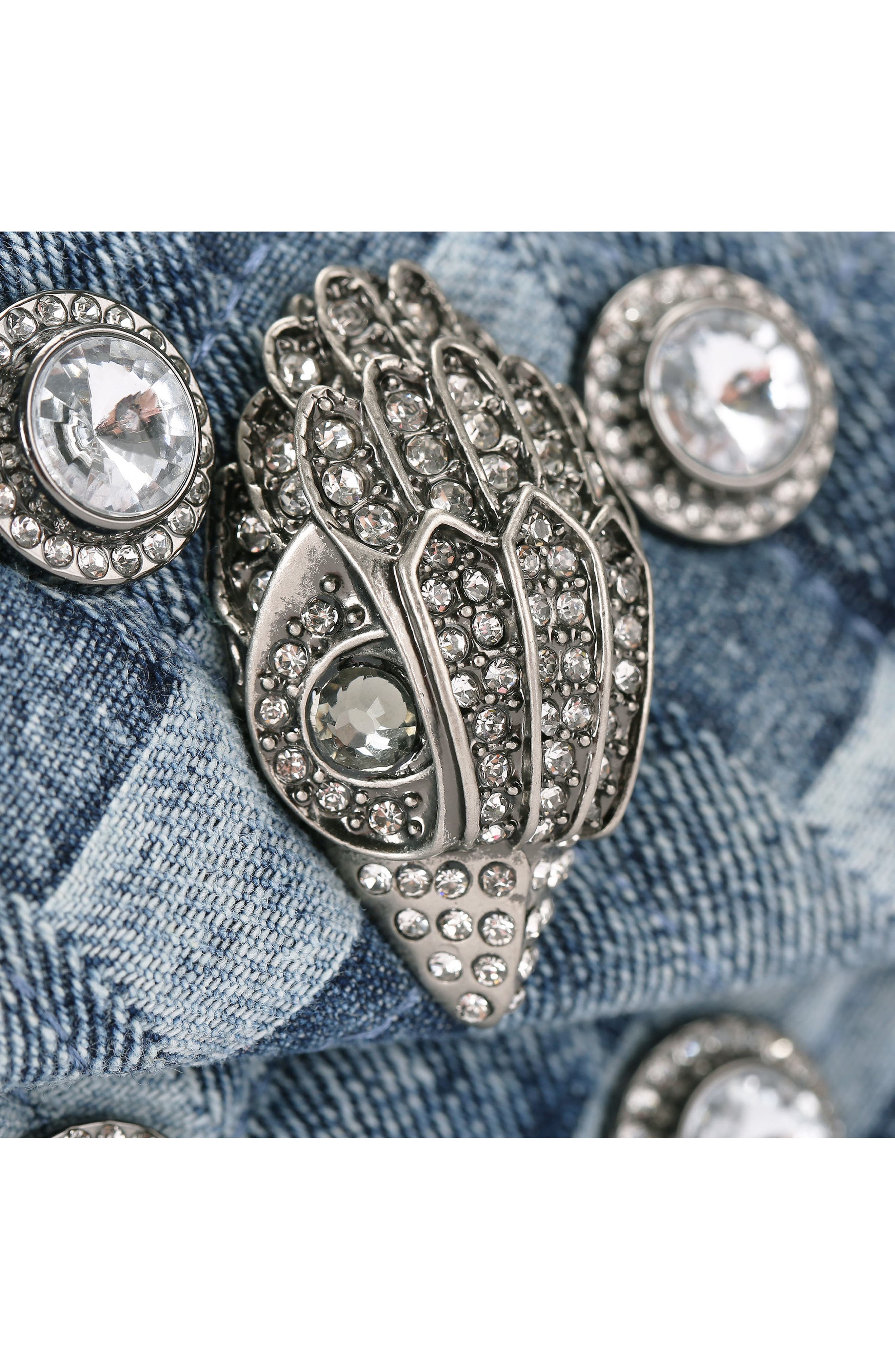 Kurt Geiger London Kensington Leather Mini Crossbody Bag, Alternate, color, Navy