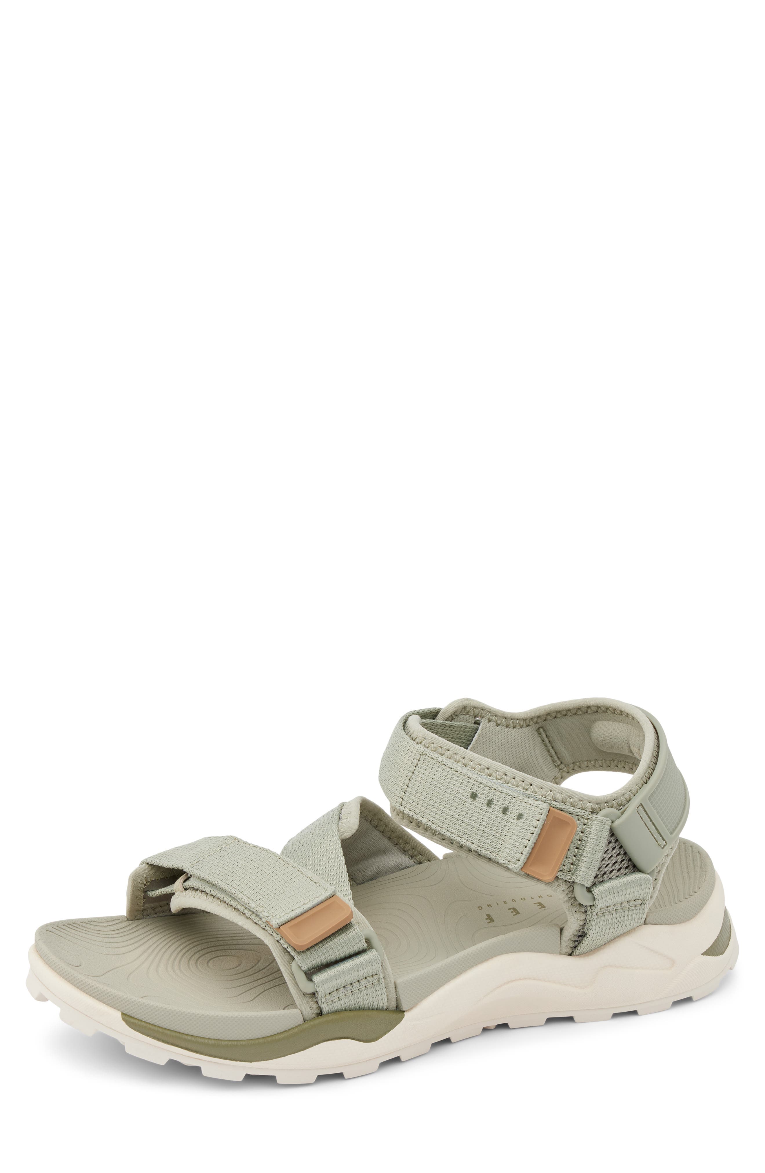 Cross Shore Sandal, Alternate, color, OLIVE/TAN