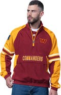 STARTER Men's Starter Burgundy Washington Commanders Prospect Half-Zip Pullover