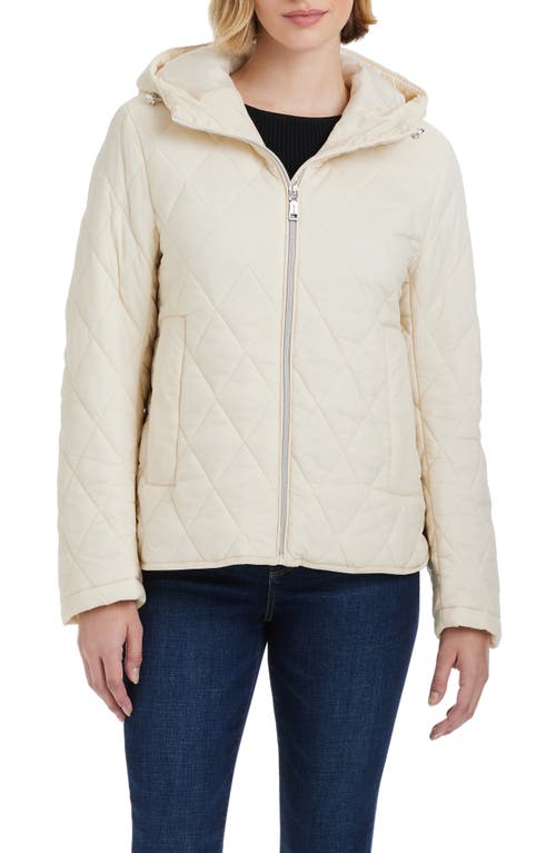 VINCE CAMUTO VINCE CAMUTO WATER RESISTANT HOODED QUILTED JACKET