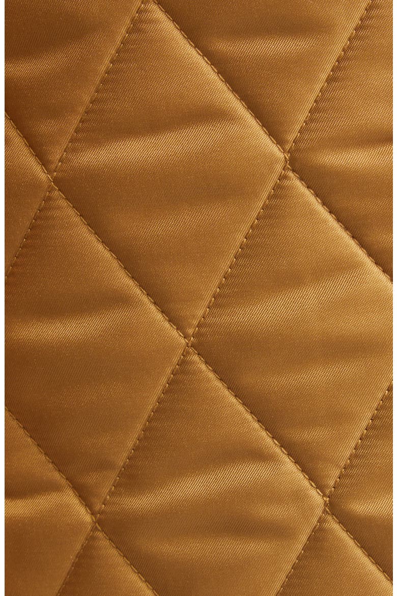 Dranefeld Corduroy Collar Quilted Jacket, Alternate, color, CAMEL