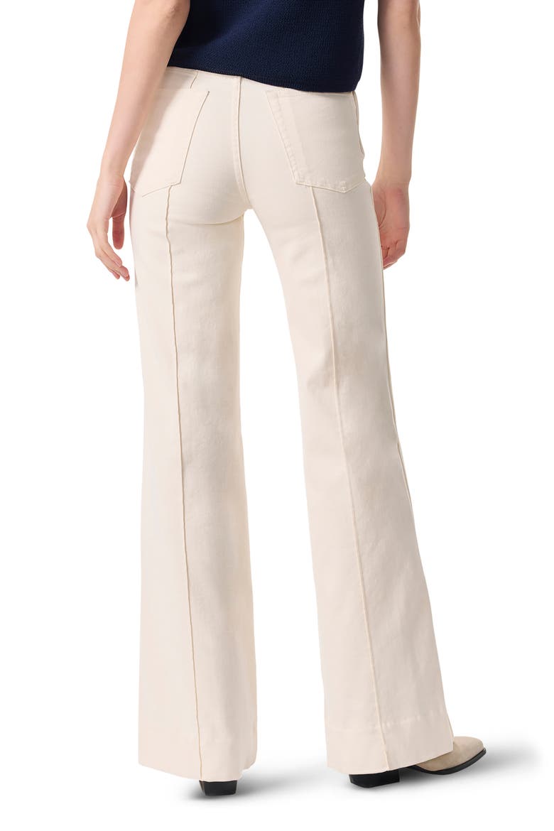 Skylar High Waist Seamed Wide Leg Jeans, Alternate, color, ECRU