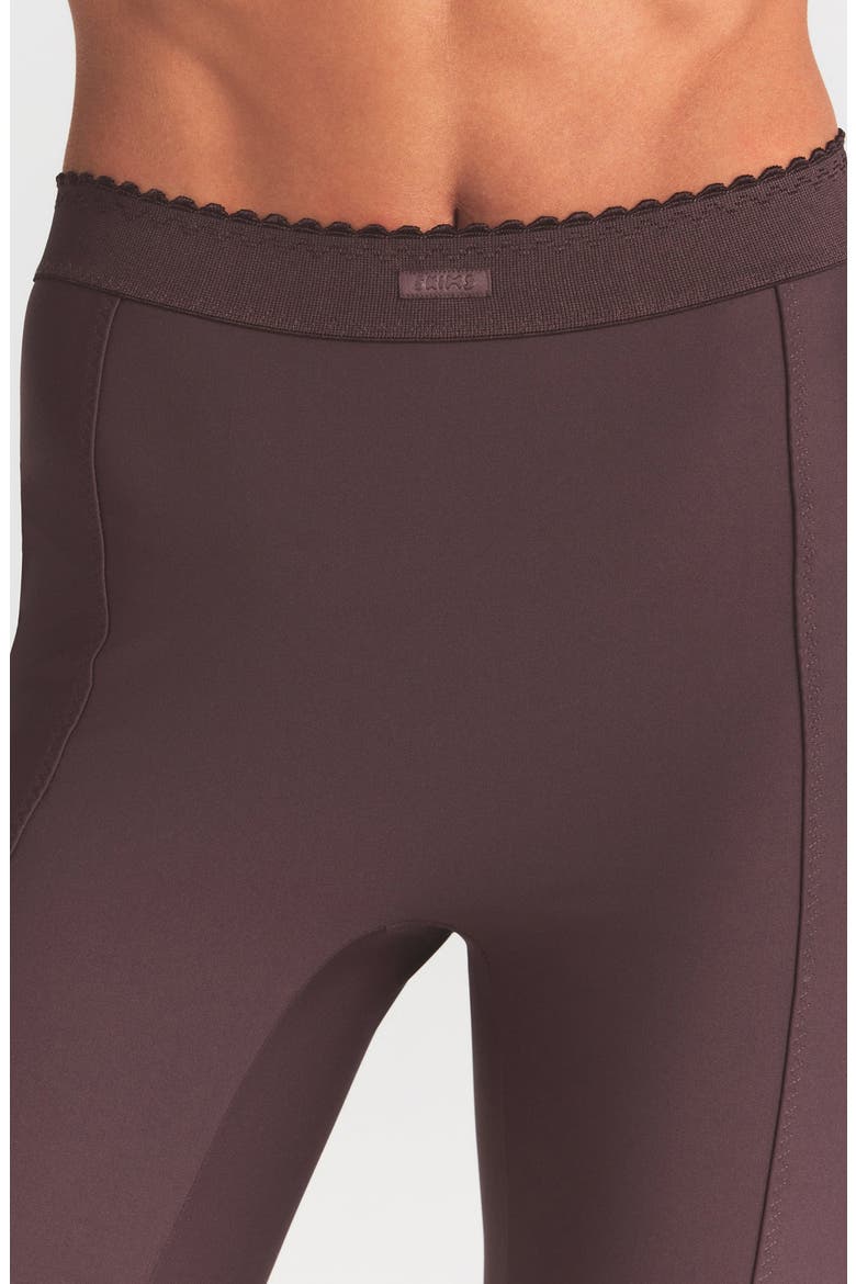 High Waist Capri Pants, Alternate, color, RAISIN