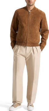 Manière De Voir Arsene Suede Bomber Jacket