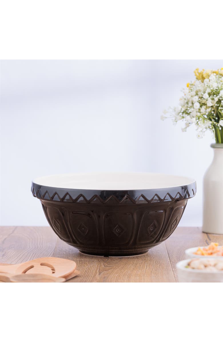 MASON CASH Color Mix Black Size 18 Mixing Bowl, 2.85 Quart, Alternate, color, Black