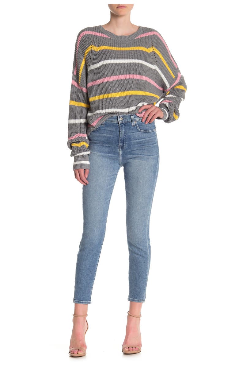 7 For All Mankind Gwenevere High Waisted Jeans, Main, color, Lvpolarsky