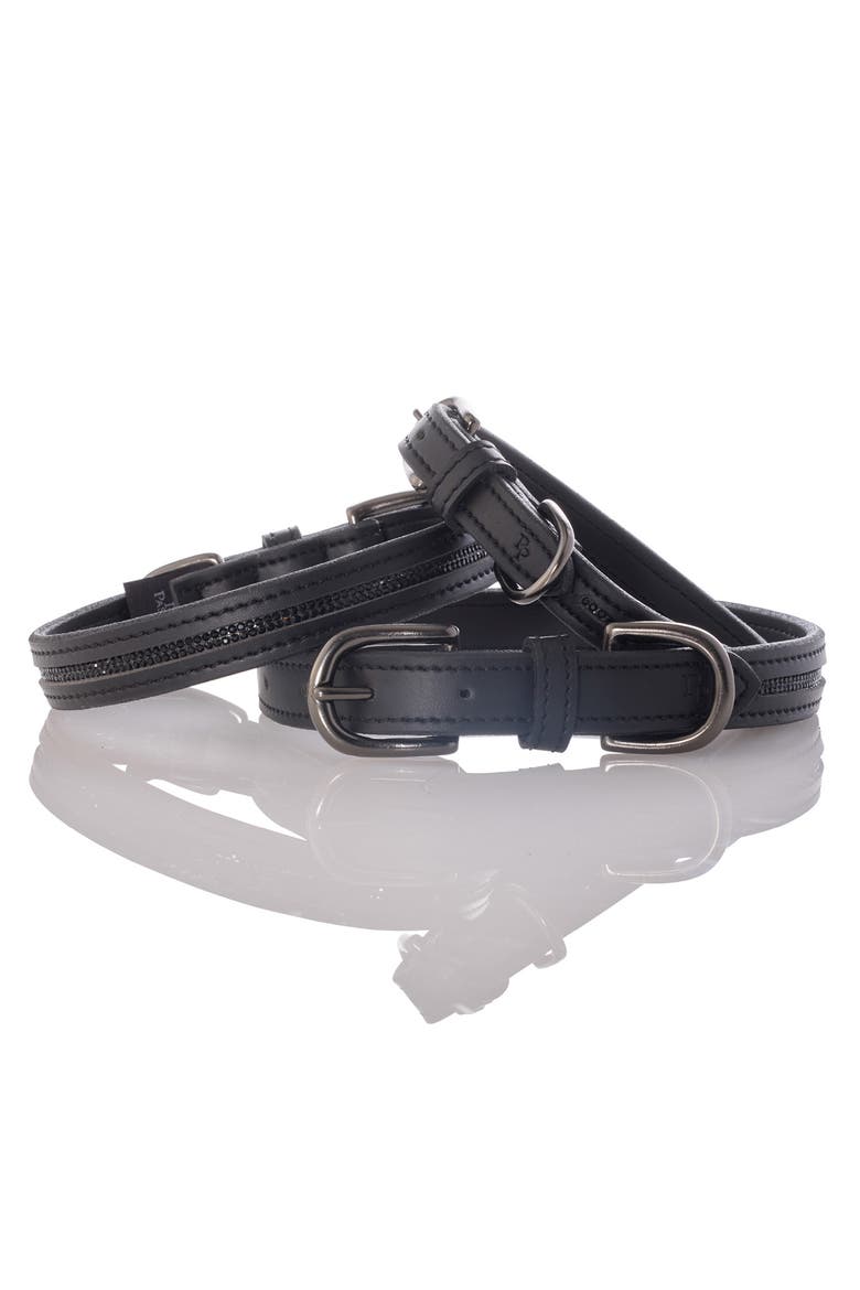 Roxy Crystal Bling Pet Collar, Alternate, color, BLACK
