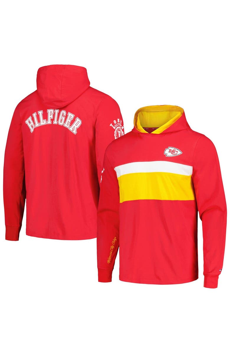 Tommy Hilfiger Men's Tommy Hilfiger  Red Kansas City Chiefs Morgan Long Sleeve Hoodie T-Shirt, Main, color, Red