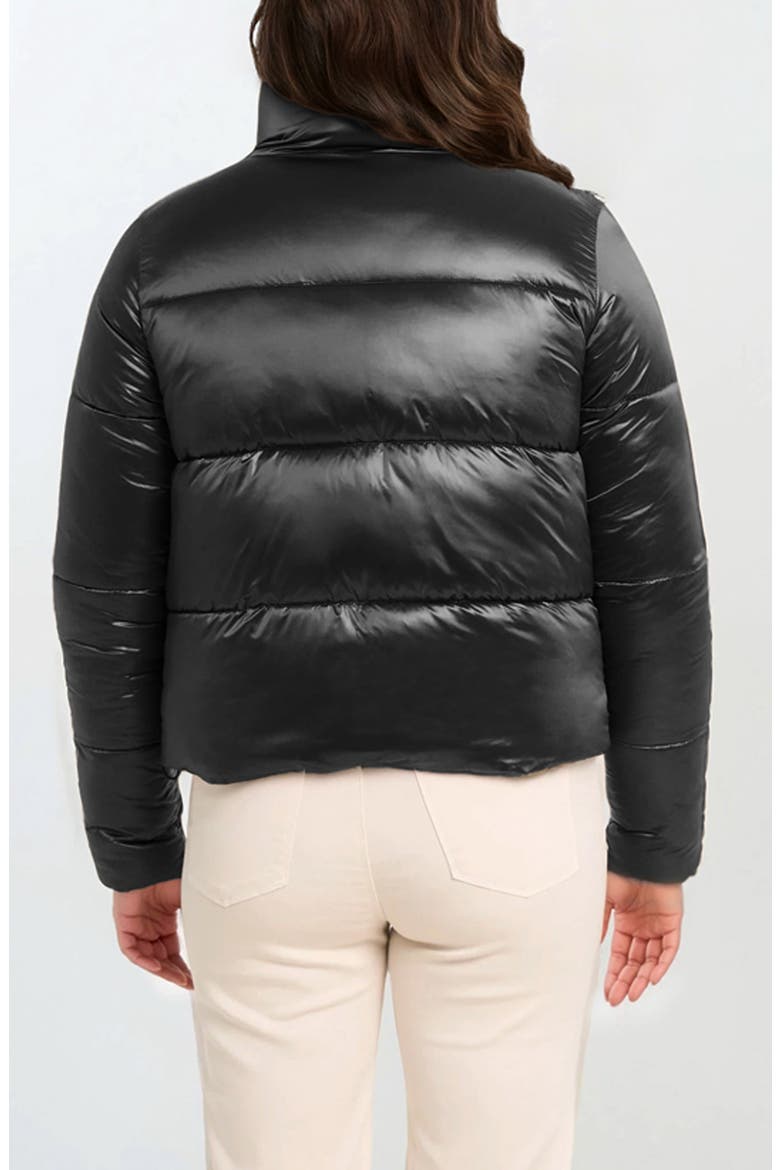 Coco-El Water Resistant Crop Puffer Jacket, Alternate, color, BLACK