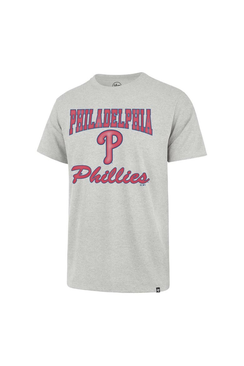 Men's '47 Heather Gray Philadelphia Phillies Sandy Daze Franklin T-Shirt, Alternate, color, Heather Gray