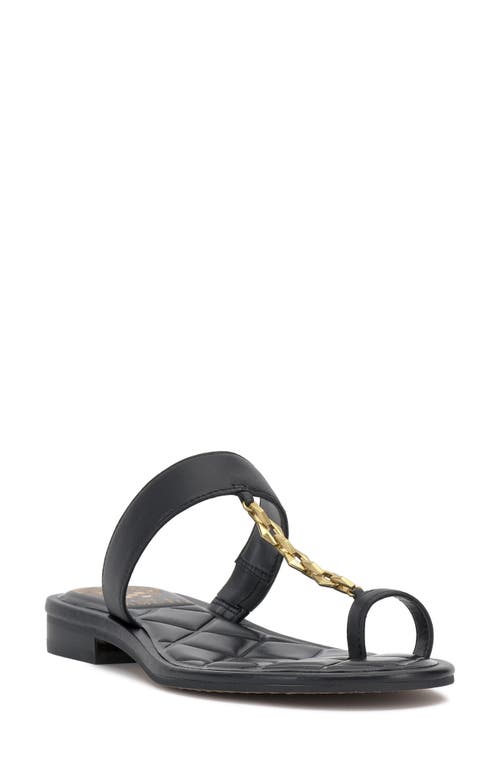 Vince Camuto Lexie Toe Loop Sandal In Black Bbyshp