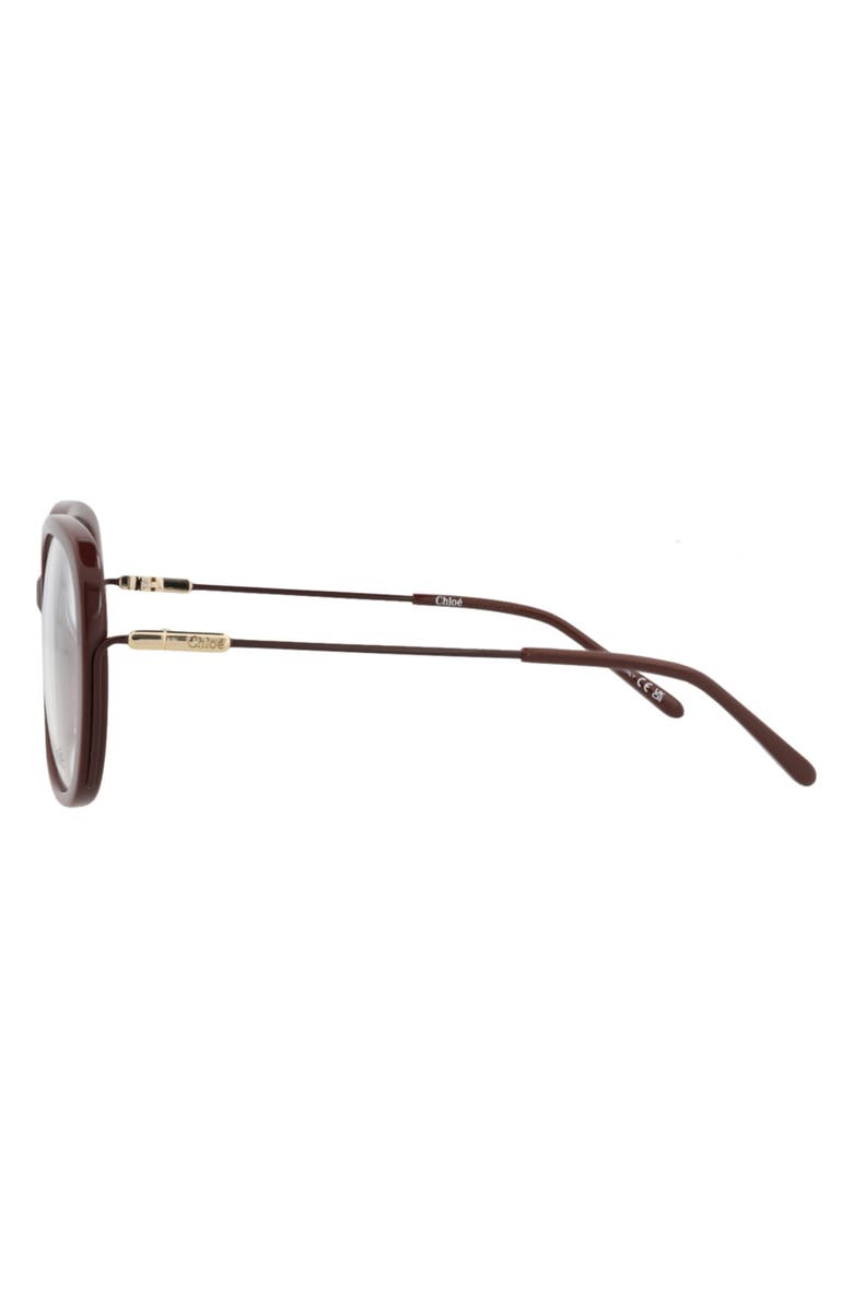 Chloé Novelty 56mm Round Optical Glasses, Alternate, color,