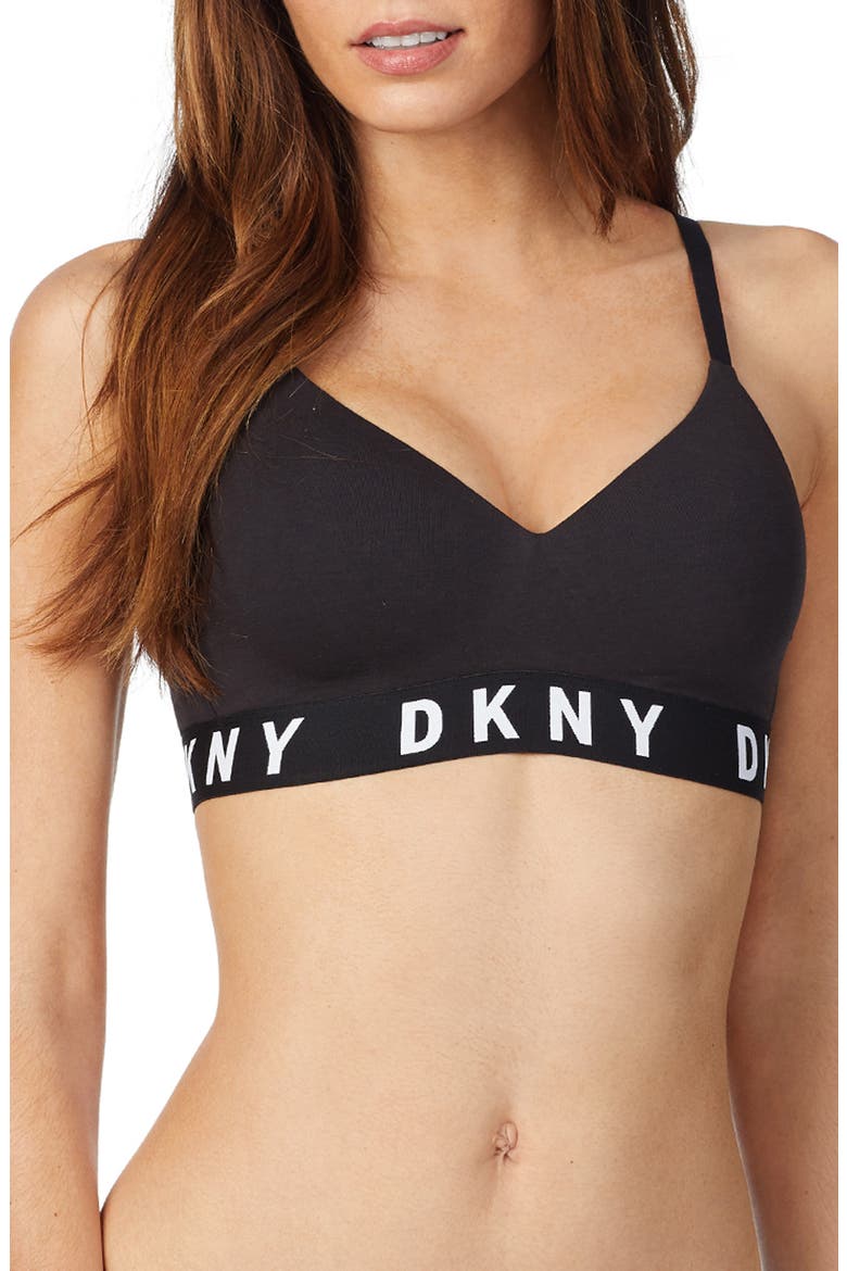 Cozy Boyfriend Wire-Free Push-Up Bra, Main, color, Y3T/DK BLA