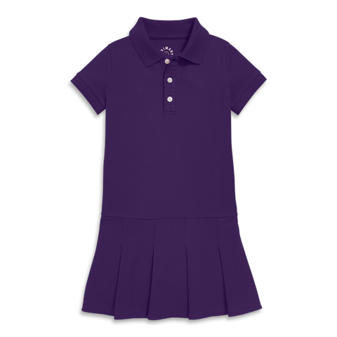 Kids Short Sleeve Pique Polo Dress (Little Kid, Big Kid)