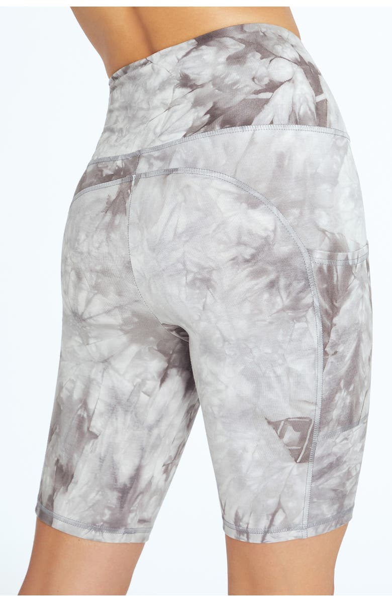 MARIKA Bambie Marbled High Waisted Biker Shorts, Alternate, color, 