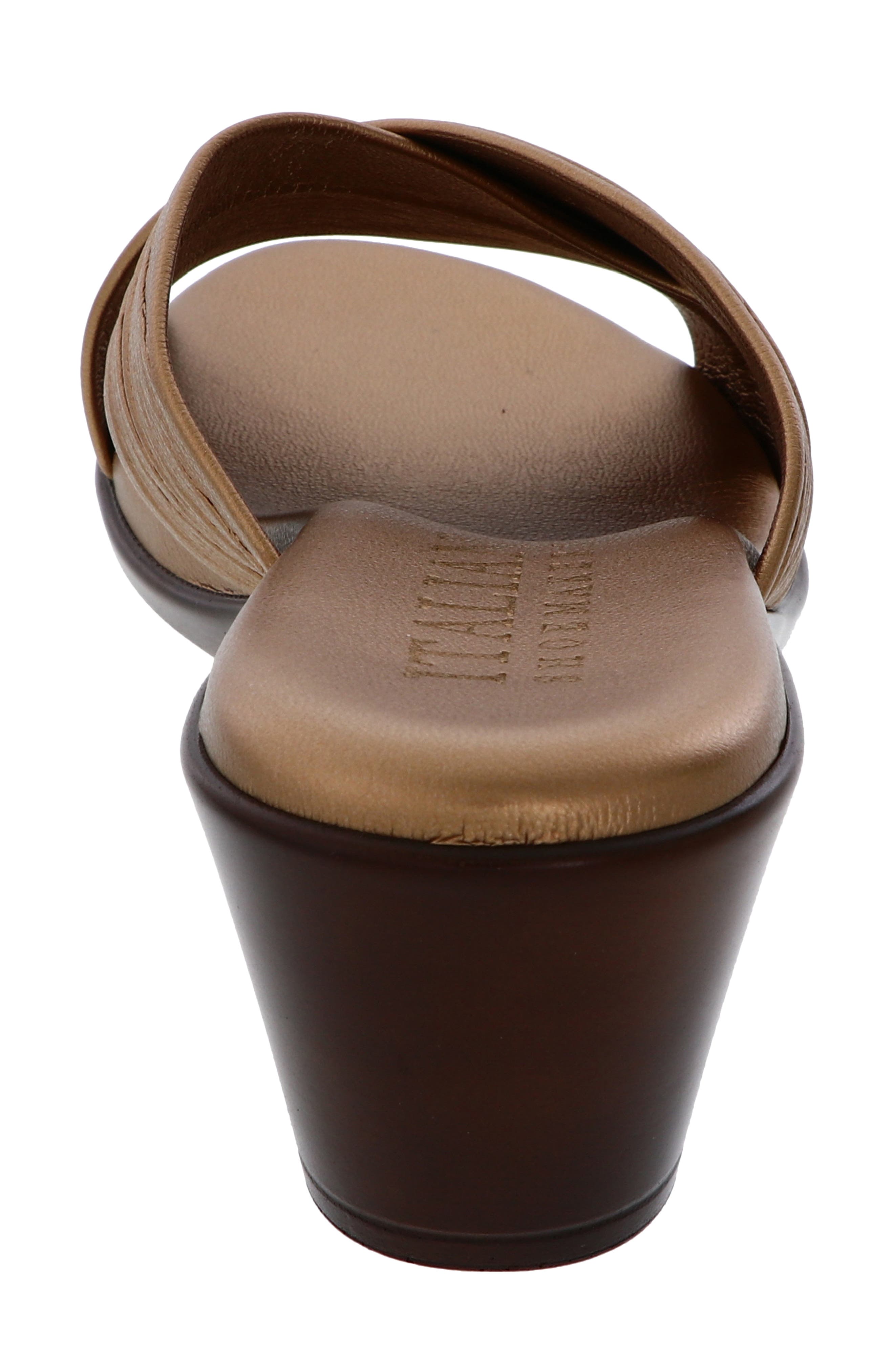 Kenny Wedge Slide Sandal, Alternate, color, BRONZE