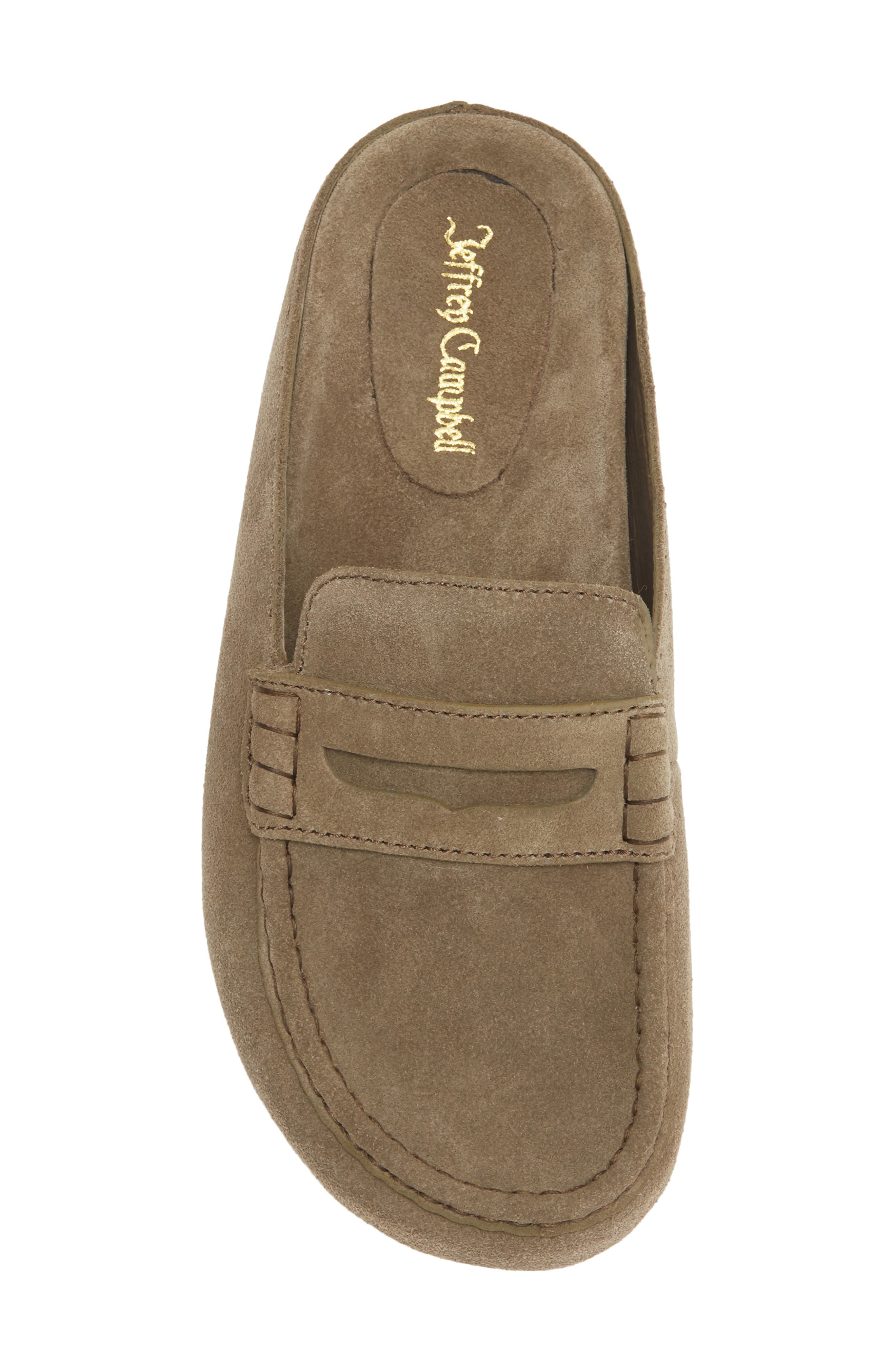 Jeffrey Campbell Flipper Mule, Alternate, color, Light Khaki Suede