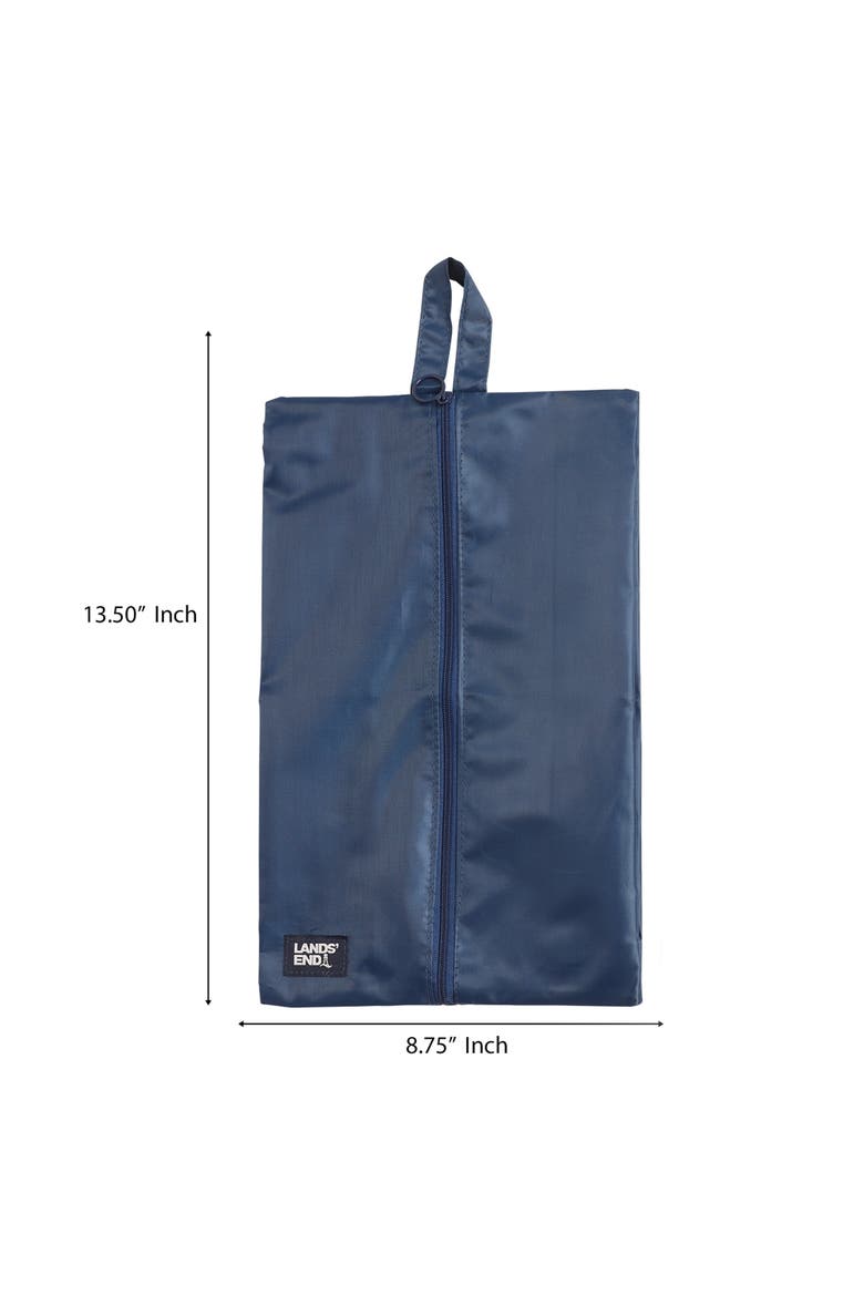 Shoe Bags for Travel Set of 2, Polyester Canvas Shoe Travel Bag with Zipper Closure, Alternate, color, Navy