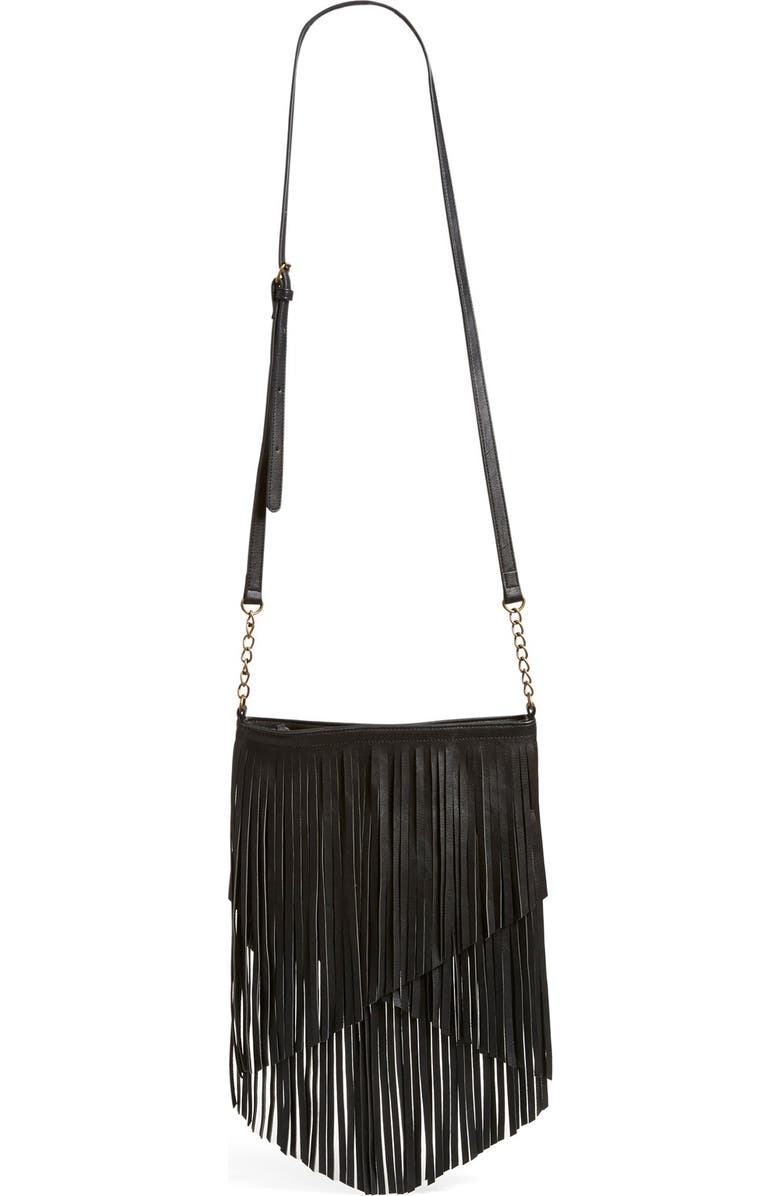 BP. Layered Fringe Crossbody Bag, Main, color,