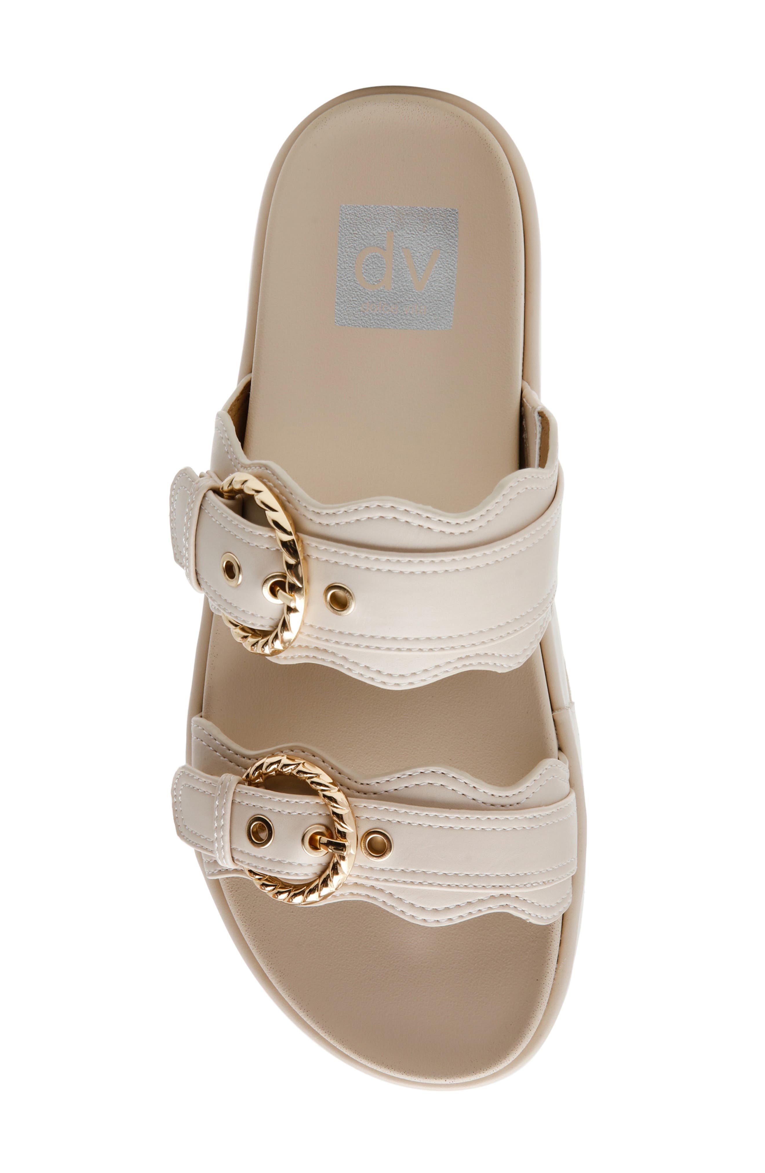 DV by Dolce Vita Serpent Platform Slide Sandal, Alternate, color, Ivory Smooth