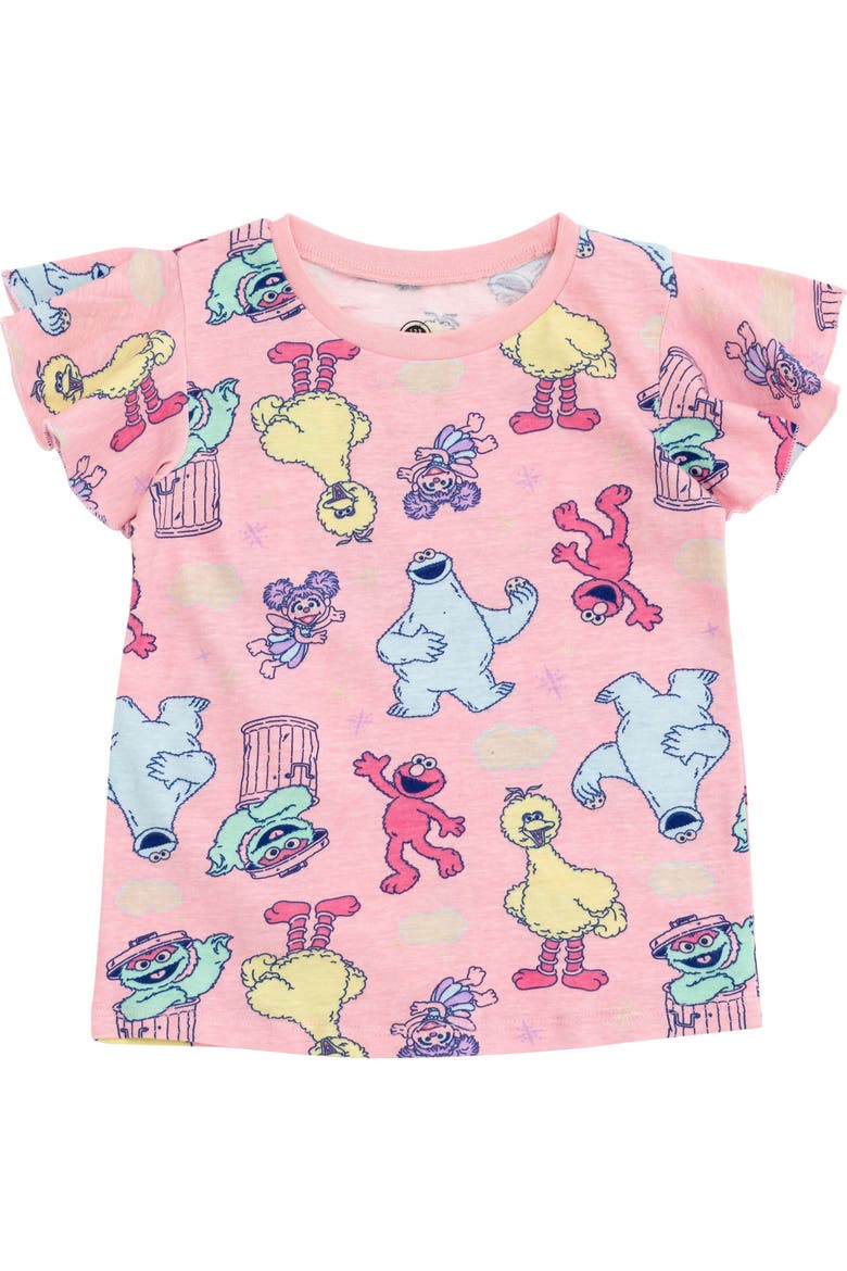 3-Pack Short Sleeve Tees, Alternate, color, Sesame Pink White