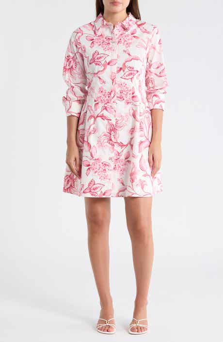 Halogen® Flared Skirt Shirtdress