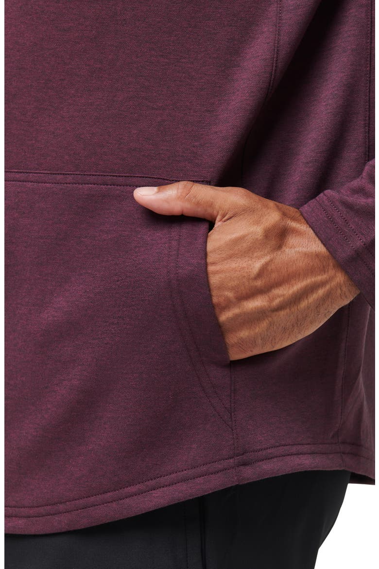 Upgraded Tech Hoodie, Alternate, color, HEATHER MAUVE WINE