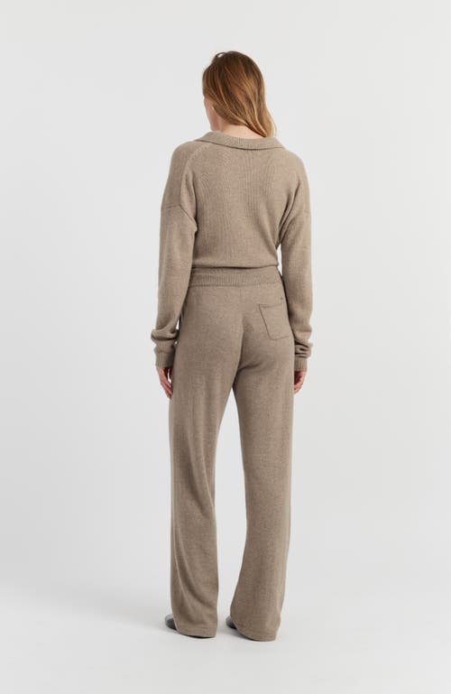 Chinti & Parker Pure Cashmere Wide Leg Pants In Brown