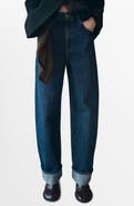 MANGO Cuffed Balloon Jeans