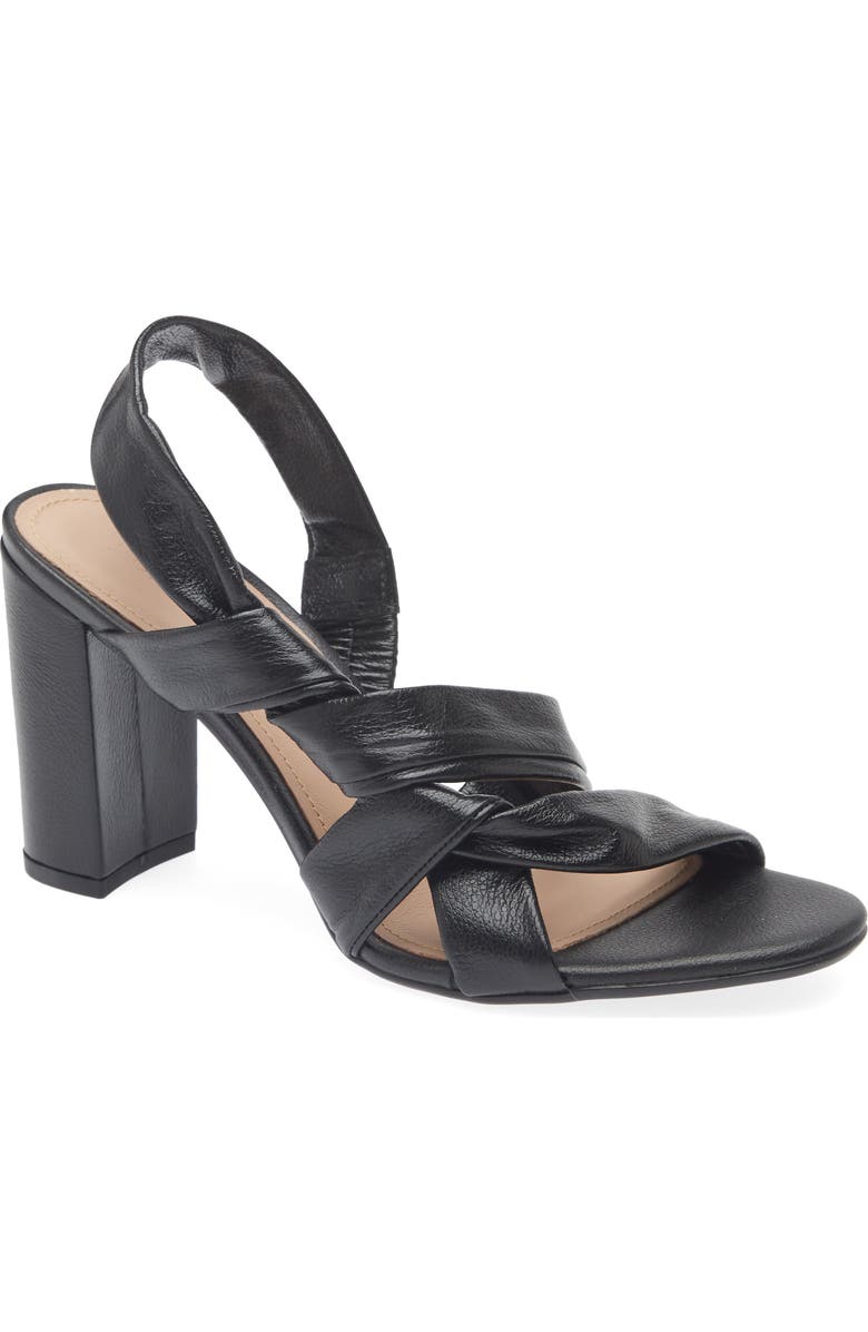 KOKO + PALENKI Brandy Slingback Sandal, Main, color, Black Leather