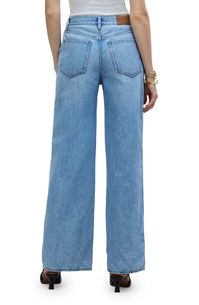 Madewell Superwide Leg Jeans, Alternate, color, Ahern Wash