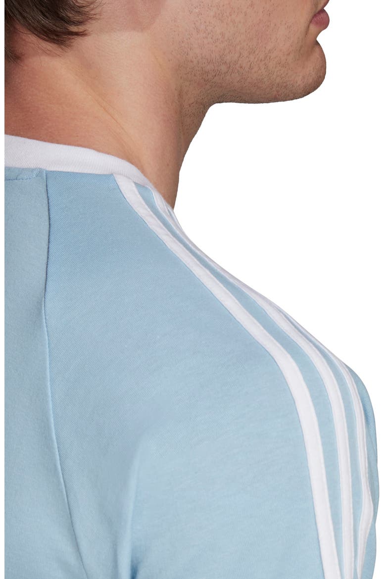 3-Stripes T-Shirt, Alternate, color, CLEAR SKY