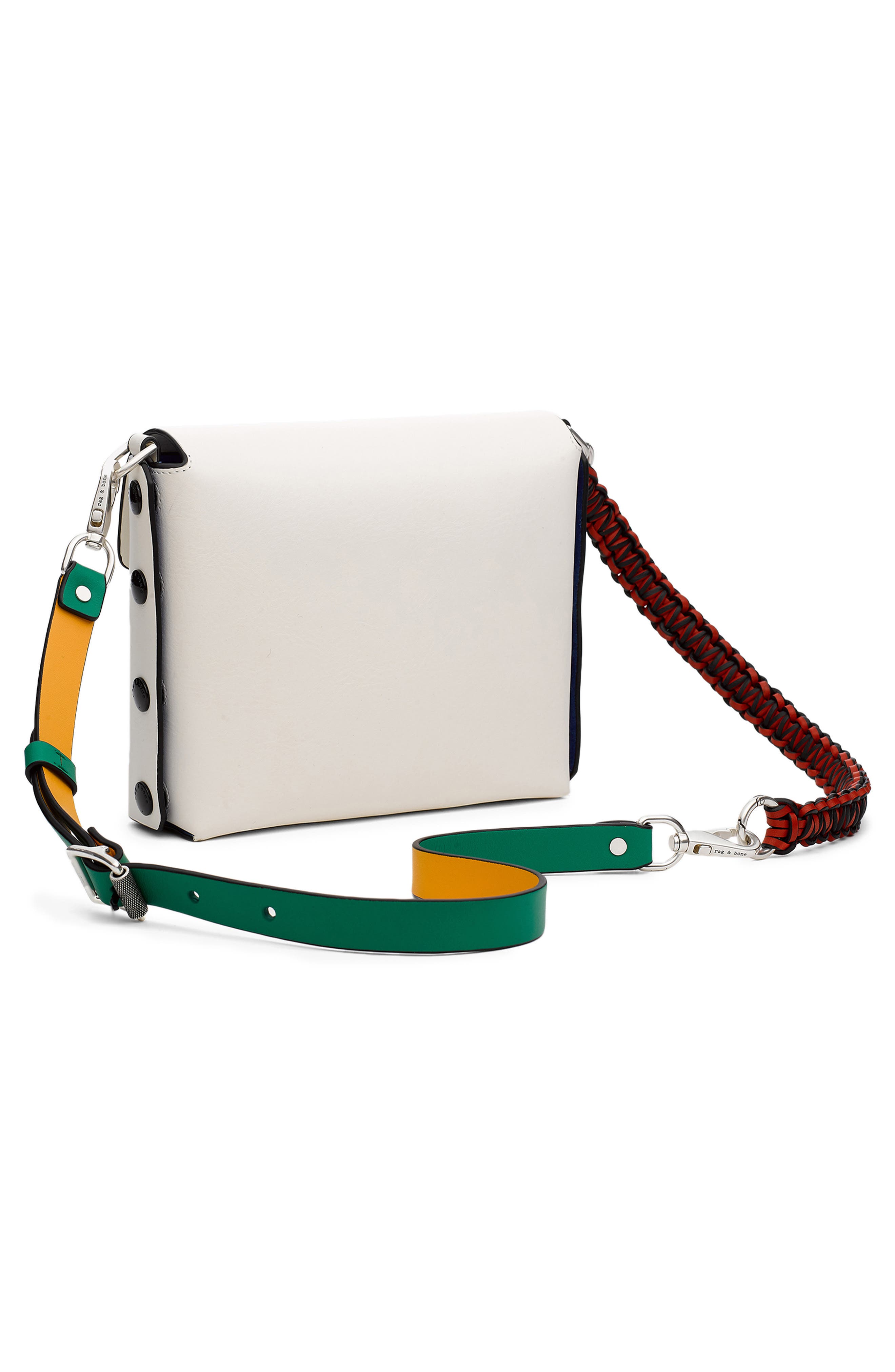 Atlas Suede Shoulder Bag, Alternate, color, WHITE MULTI