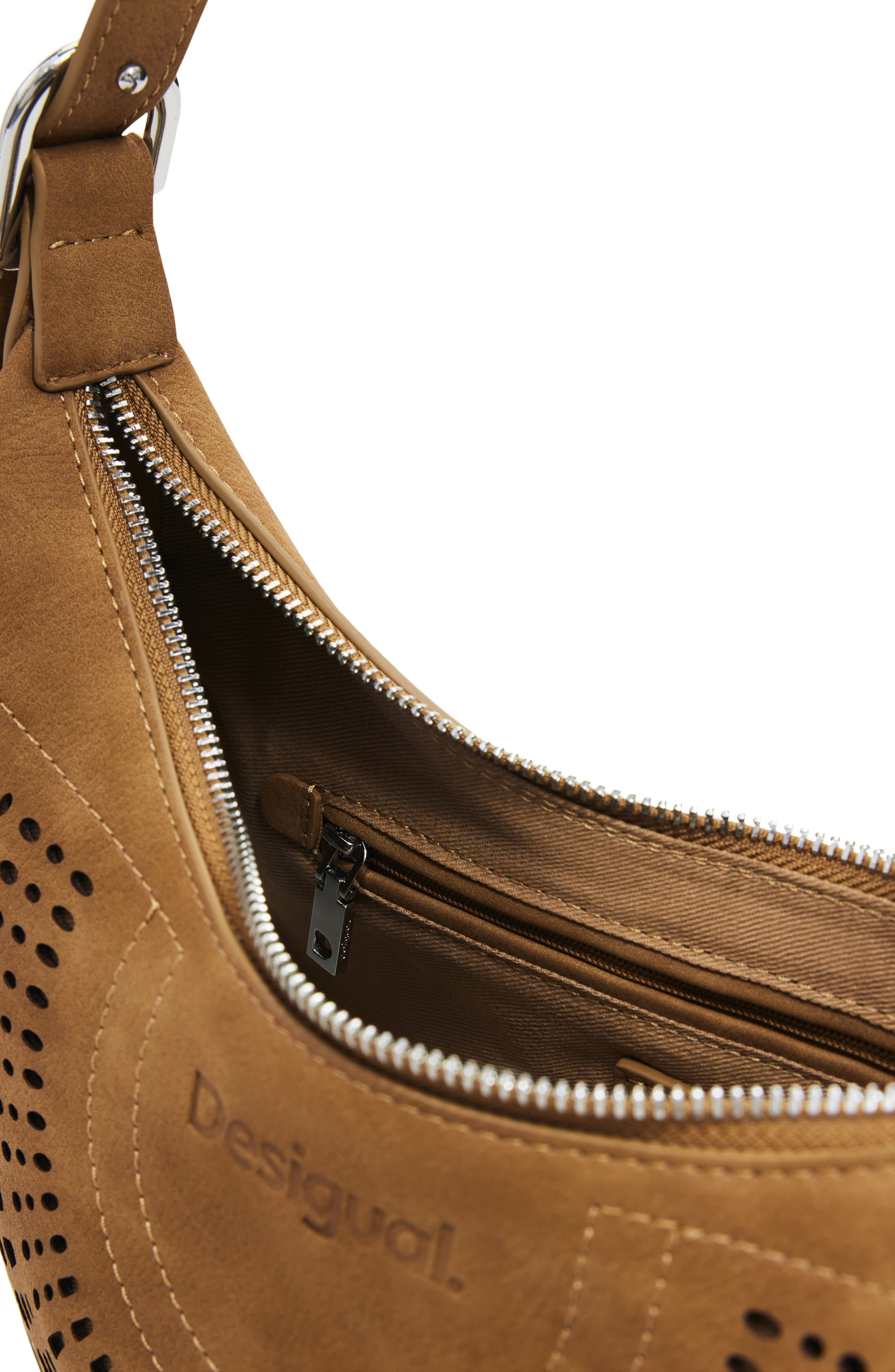 Faux Leather Shoulder Bag, Alternate, color, CAMEL